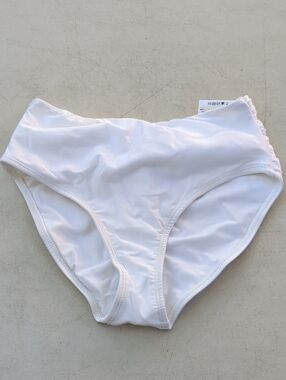 Nicolita White High-Rise Bikini Bottom